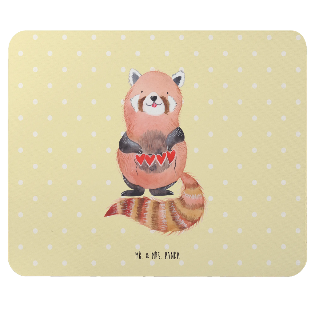Mouse mat red panda PC Zubehör, Mausunterlage, Designer Mauspad, Einzigartiges Mauspad, Computer zubehör, Arbeitszimmer, Mousepad, Mauspad Büro, Büroausstattung, Mauspad, Tiermotive, Gute Laune, lustige Sprüche, Tiere, Lieblingsmensch, Liebling, Panda, Rot, Liebe, Herz
