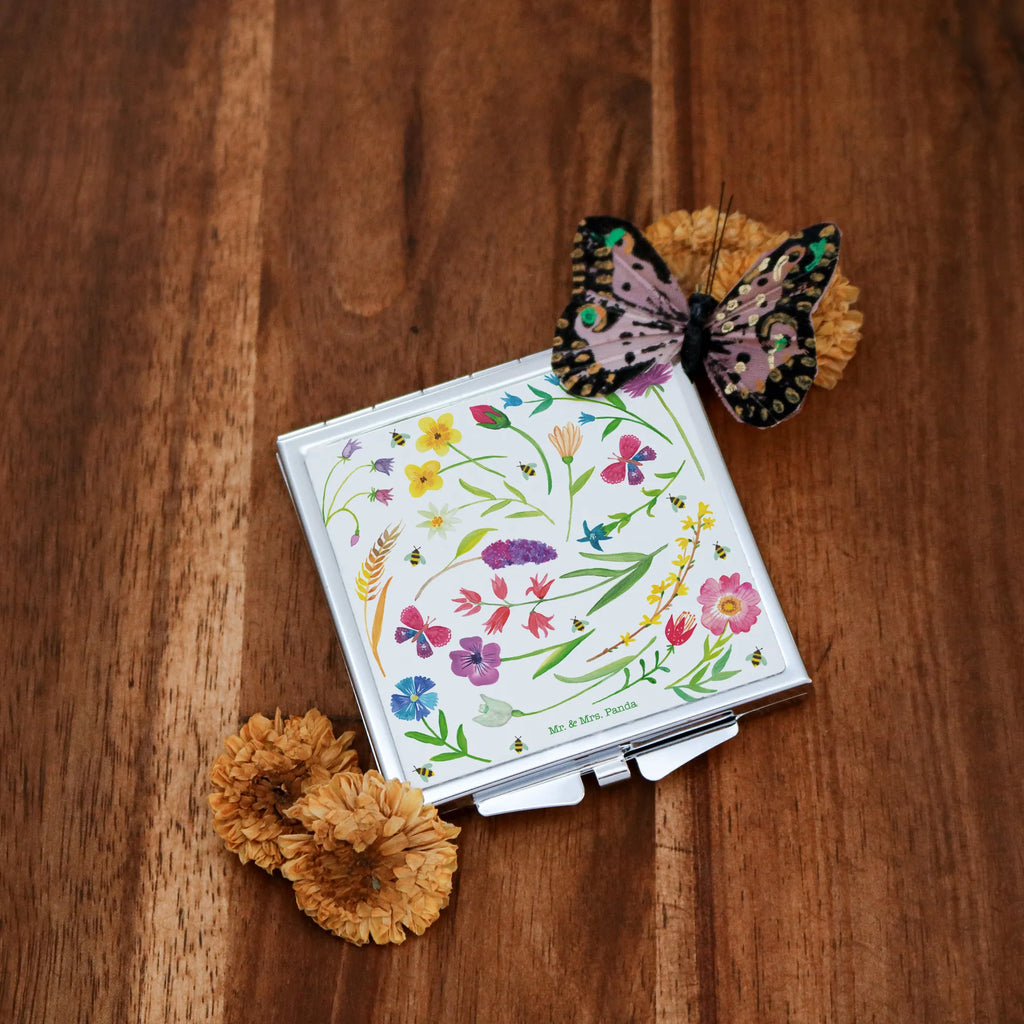 Kwadratowe lusterko do torebki Wiosna Dekoracje kwiatowe, dekoracje wiosenne, dekoracje letnie, dekoracja, pozytywna wiadomość, miłośnik natury, na zewnątrz, natura, przygoda