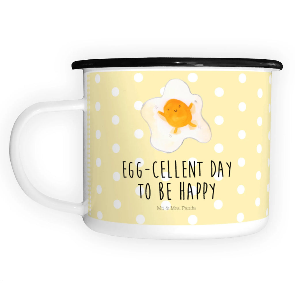 XL emaliowany kubek jajko sadzone jajko Motywy zwierzęce, dobra energia, zabawne powiedzonka, zwierzęta