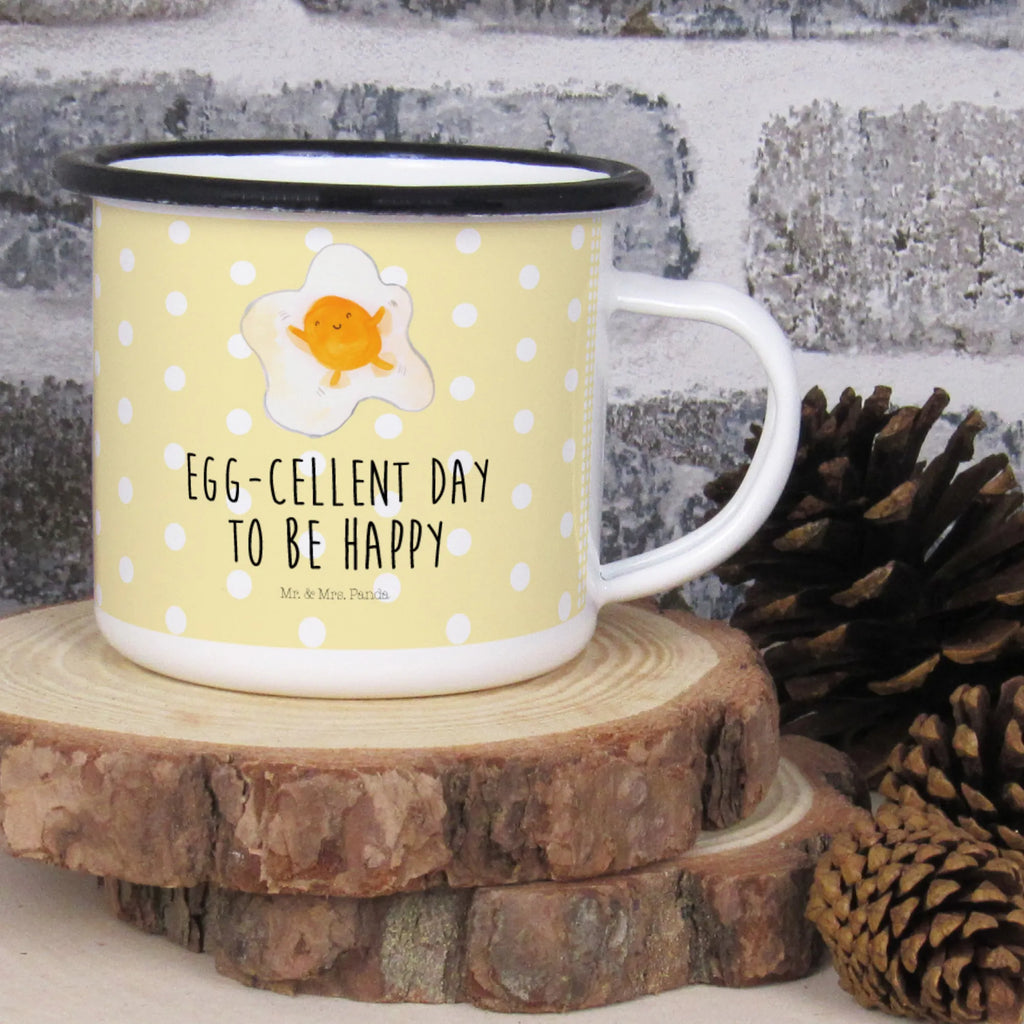 XL emaliowany kubek jajko sadzone jajko Motywy zwierzęce, dobra energia, zabawne powiedzonka, zwierzęta