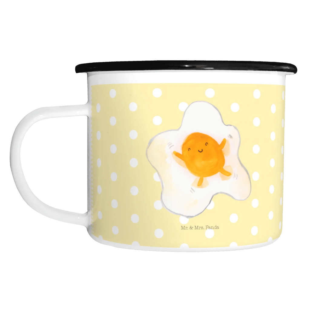 XL emaliowany kubek jajko sadzone jajko Motywy zwierzęce, dobra energia, zabawne powiedzonka, zwierzęta