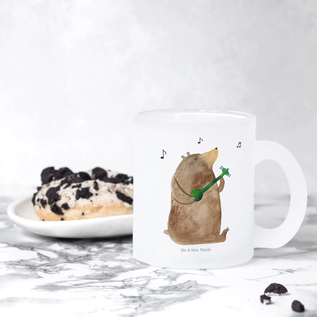 Filiżanka do herbaty niedźwiedź Gitara Teetasse aus Glas, glastasse, Trinkglas, becher glas, Teetasse, becher für tee, Teegläser, Teetasse Glas, Glas Teebecher, Tasse Für Tee, Glasbecher, Große Teetasse, Becher, Tee Tasse, tasse glas, Tasse, getränkeglas, Teeglas, Teddy, Bär, Teddybär