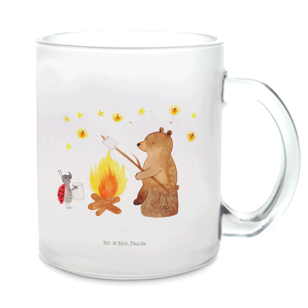 Teetasse Bär & Marienkäfer Lagerfeuer Teetasse, Teeglas, Glasbecher, glastasse, getränkeglas, tasse glas, Teetasse aus Glas, Trinkglas, Becher, Tasse Für Tee, becher für tee, Teetasse Glas, Glas Teebecher, Tasse, Tee Tasse, becher glas, Teegläser, Große Teetasse, Teddy, Bär, Teddybär, Lagerfeuer