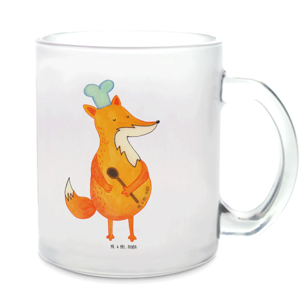 Glass tea cup Fox A cook Tea cup, mug, tea glass, glass, tea, fox, foxes, forest wildlife, clever as a fox, animal lover, Slogan funny, Fox, Kitchen decoration, Chefs, Cook gift, Baker, Kitchen slogan, Party slogan, funny