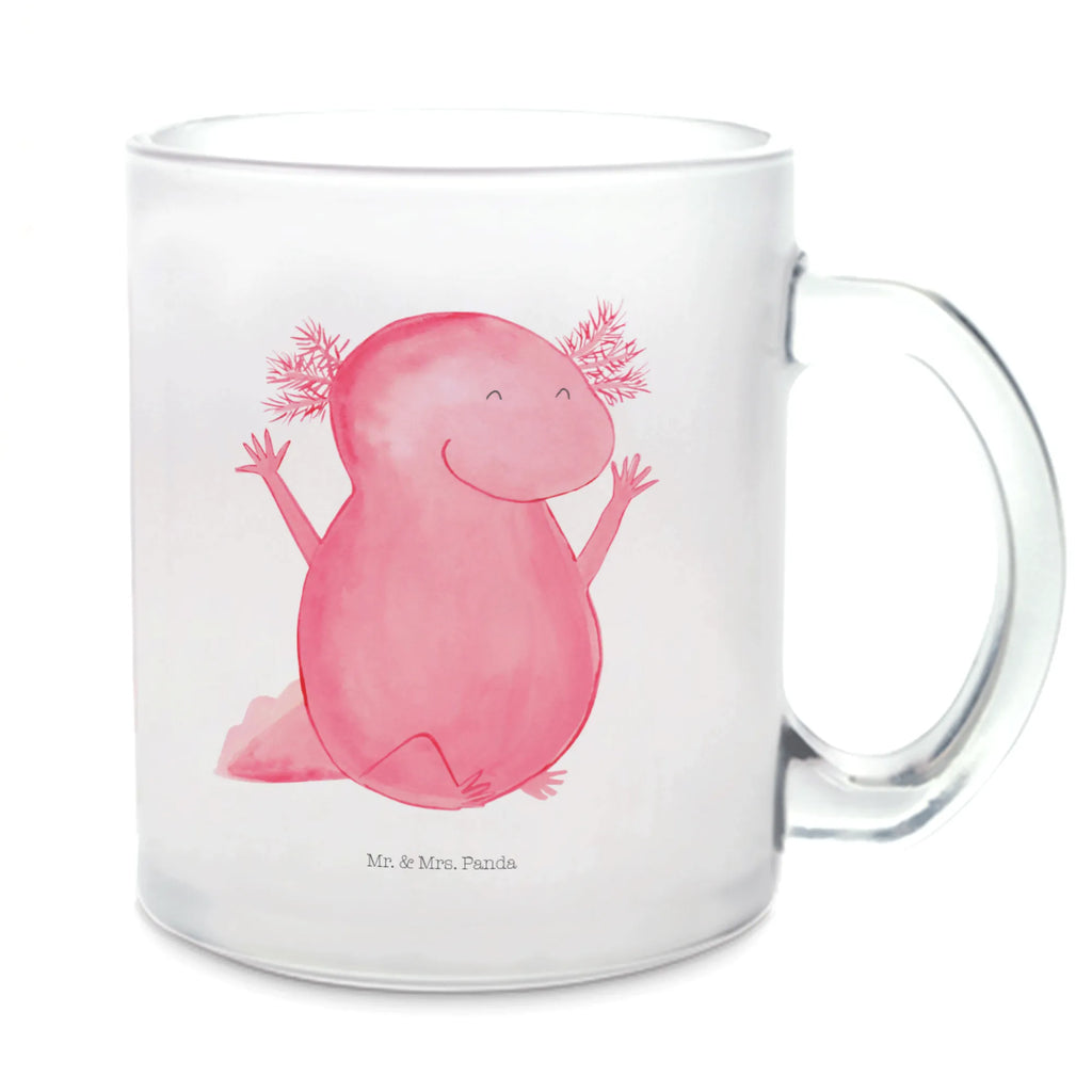 Filiżanka do herbaty Axolotl Hurra Tee Tasse, Teetasse Glas, becher glas, getränkeglas, Große Teetasse, Glas Teebecher, Glasbecher, Teetasse aus Glas, glastasse, Tasse, Teetasse, Trinkglas, Tasse Für Tee, tasse glas, Becher, Teeglas, Teegläser, becher für tee, Axolotl, Molch, Lurch, Zufriedenheit, Fröhlich, Motivation, Lurche, Spaß, Axolot, Freude, Schwanzlurch