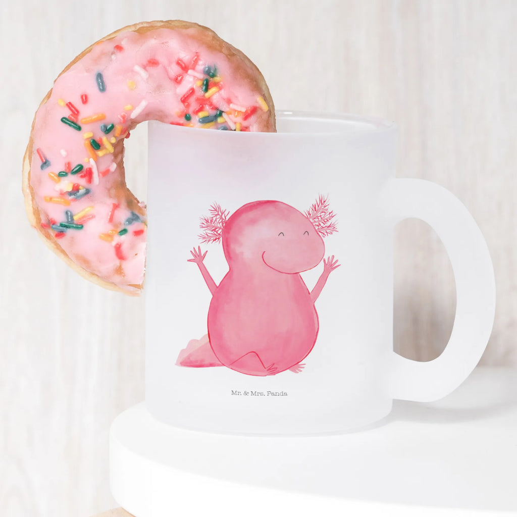 Filiżanka do herbaty Axolotl Hurra Tee Tasse, Teetasse Glas, becher glas, getränkeglas, Große Teetasse, Glas Teebecher, Glasbecher, Teetasse aus Glas, glastasse, Tasse, Teetasse, Trinkglas, Tasse Für Tee, tasse glas, Becher, Teeglas, Teegläser, becher für tee, Axolotl, Molch, Lurch, Zufriedenheit, Fröhlich, Motivation, Lurche, Spaß, Axolot, Freude, Schwanzlurch