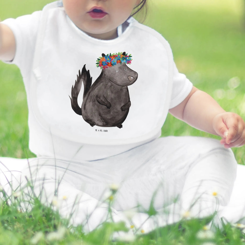 Bib skunk Girl drool bib, spit cloth, baby shower, toddler, baby bib, baby party, Skunk, Namaste, Yoga, Stinky, Wild animal, Laugh, Predator, Stinker, Live, Love