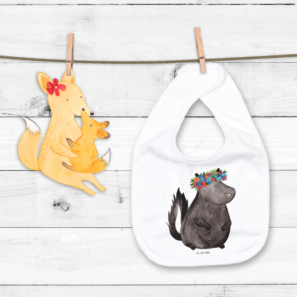 Bib skunk Girl drool bib, spit cloth, baby shower, toddler, baby bib, baby party, Skunk, Namaste, Yoga, Stinky, Wild animal, Laugh, Predator, Stinker, Live, Love