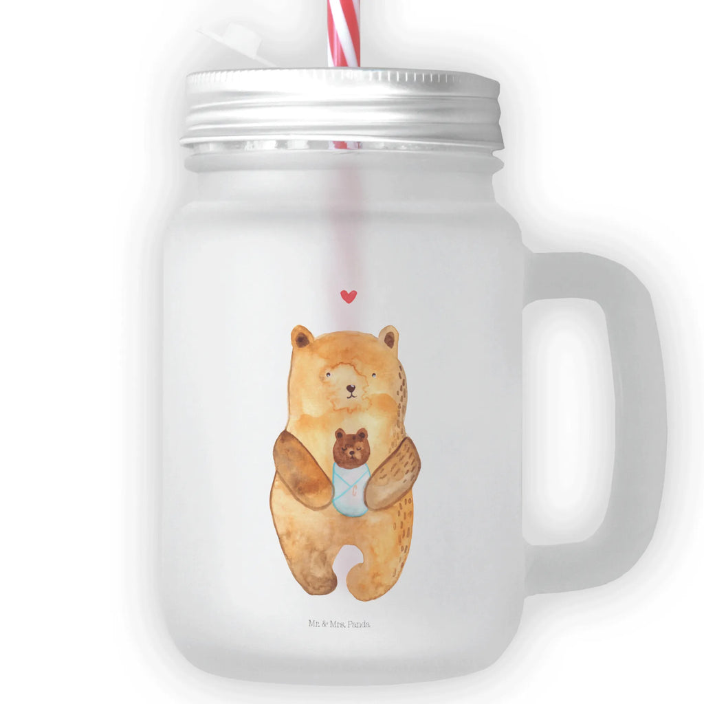Szklanka Mason Jar Niedźwiedź Niemowlę Niedźwiedź, Miś, Pluszowy miś