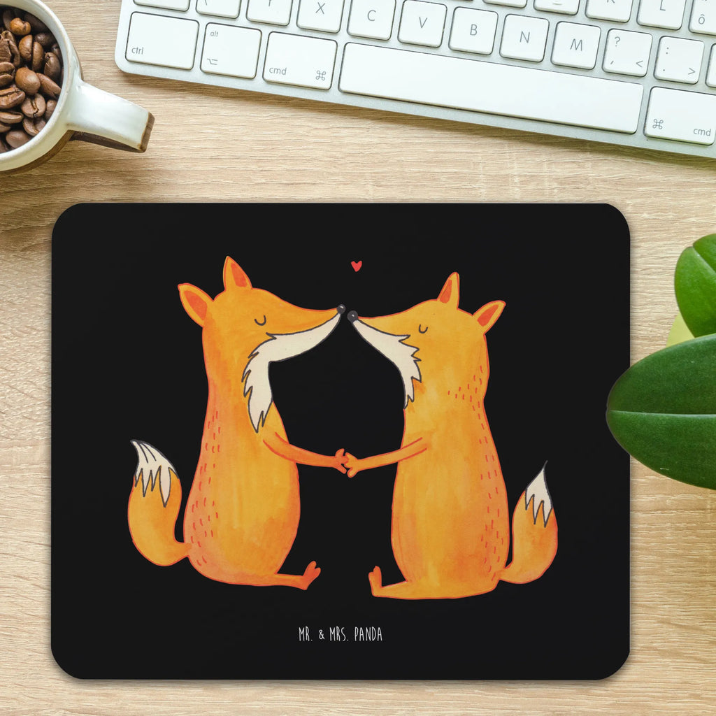 Mouse mat foxes Love Office, Student, PC, Print, saying, Mouse Pad, mousepad, Pad, Gift, Mouse, fun, Study, Motif, Work, fox, foxes, forest wildlife, clever as a fox, animal lover, girlfriend, marriage, fiancée, love, proof of love, husband, boyfriend, wife, couple, lovers, partner