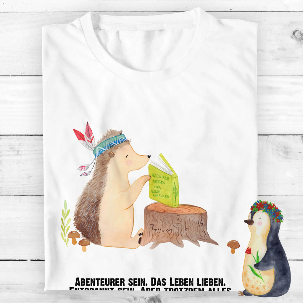 Rozmiar L T-shirt jeż Ozdoba z piór Shirt, Schlafshirt, Tshirt, Lustiges T-Shirt, Jubiläum, Damen, Herrn, T-Shirt, Geburstag, T-Shirt mit Spruch, Junggesellenabschied, Nachthemd, Waldtiere, Tiere, Abenteuer, Indianer, Camping, Lagerfeuer, Igel