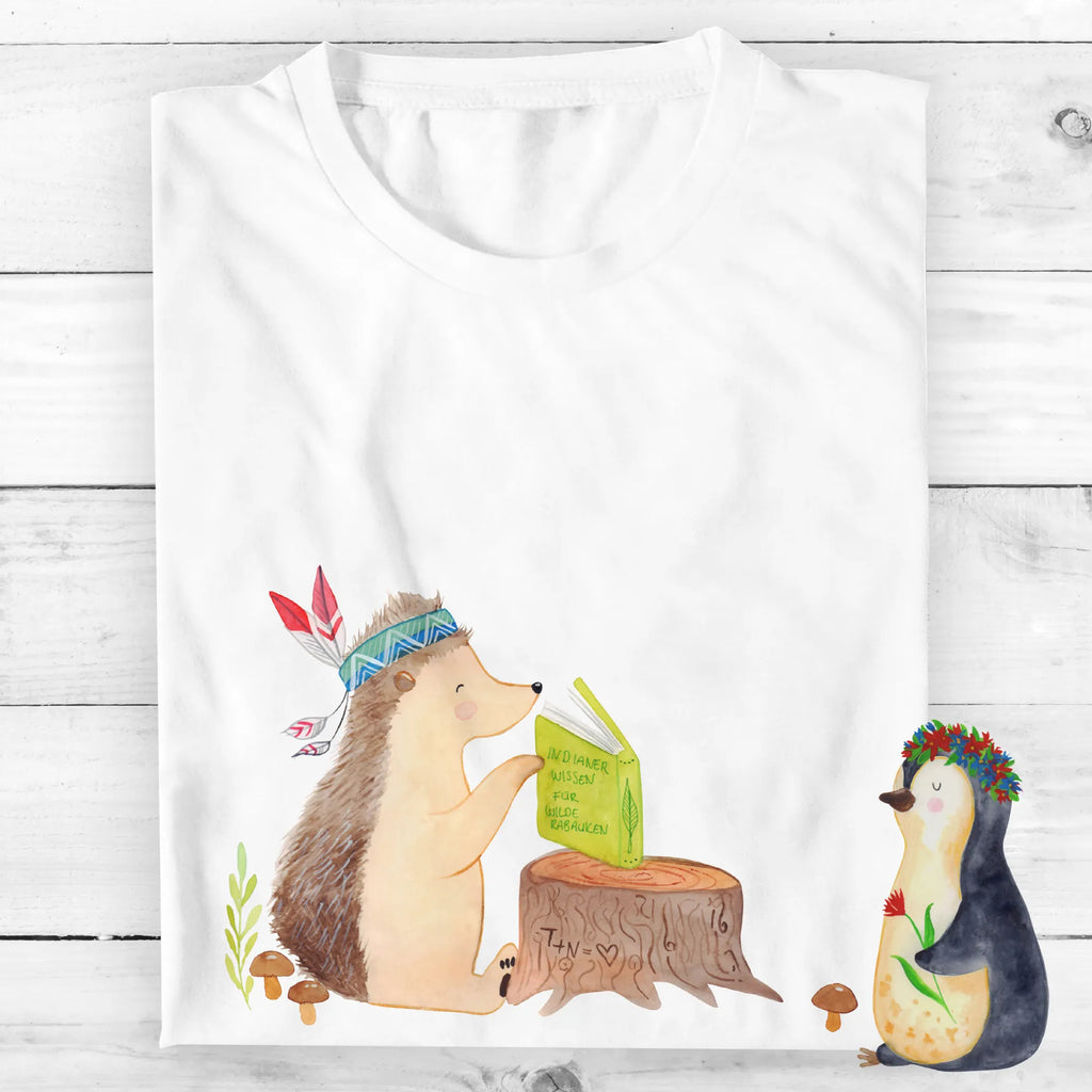 Rozmiar L T-shirt jeż Ozdoba z piór Shirt, Schlafshirt, Tshirt, Lustiges T-Shirt, Jubiläum, Damen, Herrn, T-Shirt, Geburstag, T-Shirt mit Spruch, Junggesellenabschied, Nachthemd, Waldtiere, Tiere, Abenteuer, Indianer, Camping, Lagerfeuer, Igel