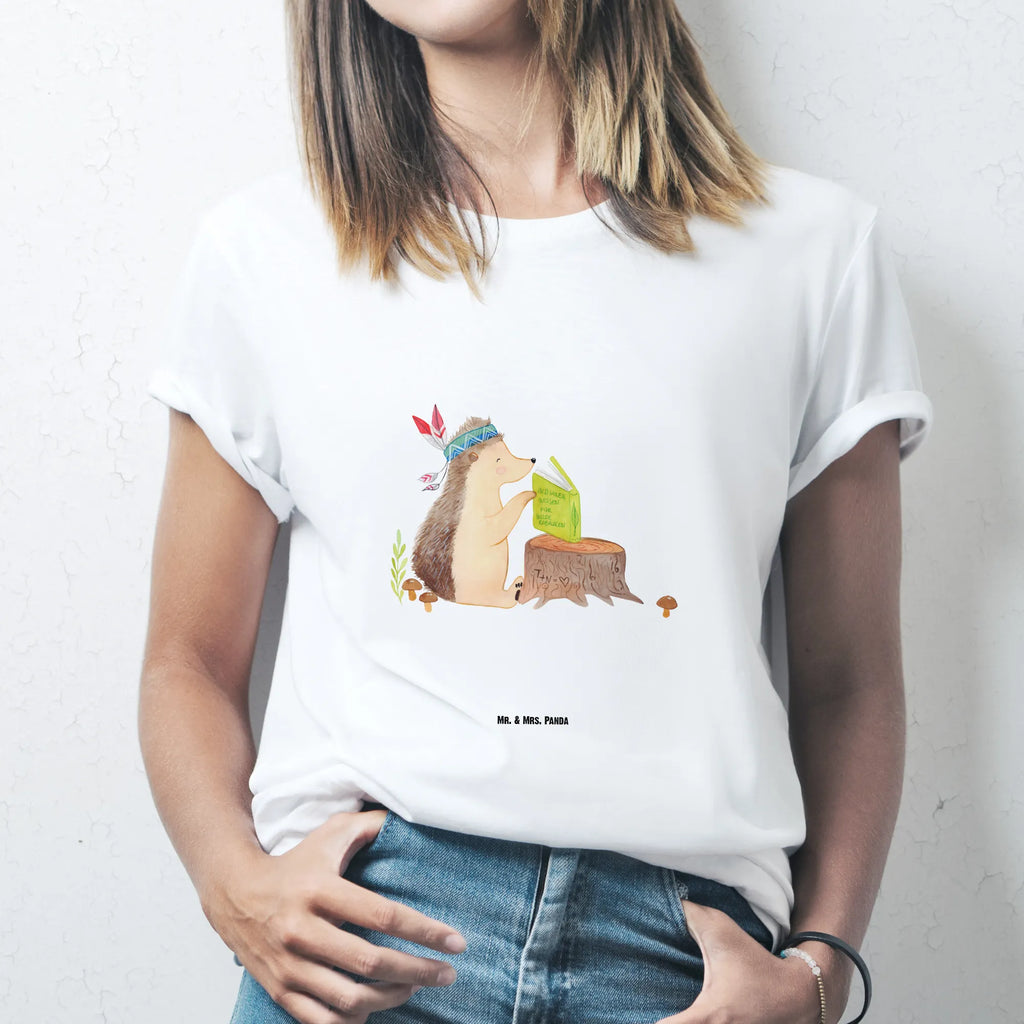 Rozmiar L T-shirt jeż Ozdoba z piór Shirt, Schlafshirt, Tshirt, Lustiges T-Shirt, Jubiläum, Damen, Herrn, T-Shirt, Geburstag, T-Shirt mit Spruch, Junggesellenabschied, Nachthemd, Waldtiere, Tiere, Abenteuer, Indianer, Camping, Lagerfeuer, Igel
