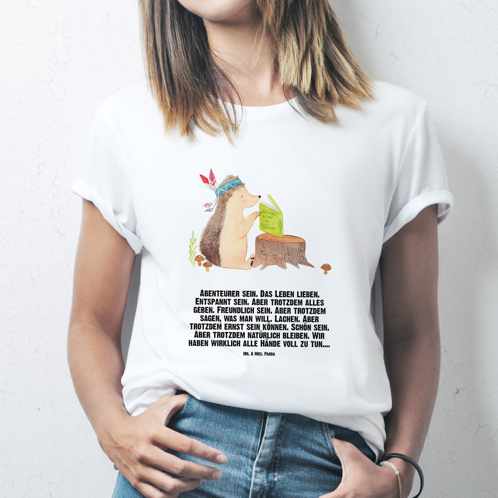 Rozmiar L T-shirt jeż Ozdoba z piór Shirt, Schlafshirt, Tshirt, Lustiges T-Shirt, Jubiläum, Damen, Herrn, T-Shirt, Geburstag, T-Shirt mit Spruch, Junggesellenabschied, Nachthemd, Waldtiere, Tiere, Abenteuer, Indianer, Camping, Lagerfeuer, Igel