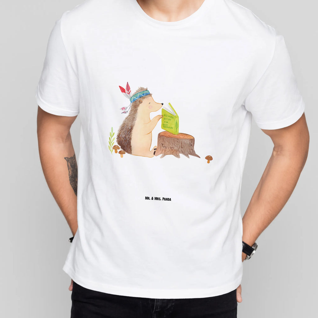 Rozmiar L T-shirt jeż Ozdoba z piór Shirt, Schlafshirt, Tshirt, Lustiges T-Shirt, Jubiläum, Damen, Herrn, T-Shirt, Geburstag, T-Shirt mit Spruch, Junggesellenabschied, Nachthemd, Waldtiere, Tiere, Abenteuer, Indianer, Camping, Lagerfeuer, Igel