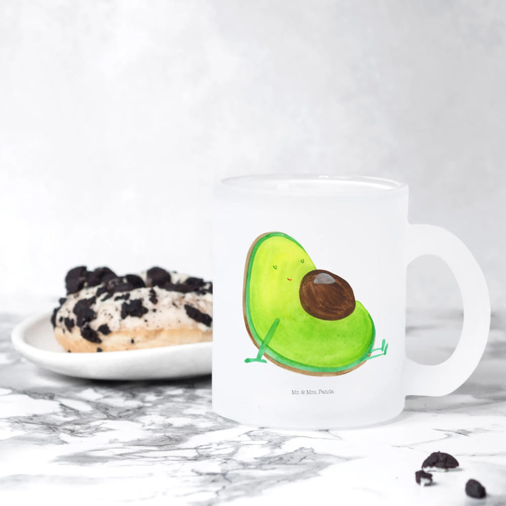 Glass tea cup avocado pregnancy tea glass, mug, glass, tea, Tea cup, avocado, vegetables, baby shower, pregnancy, pregnant, Avocado