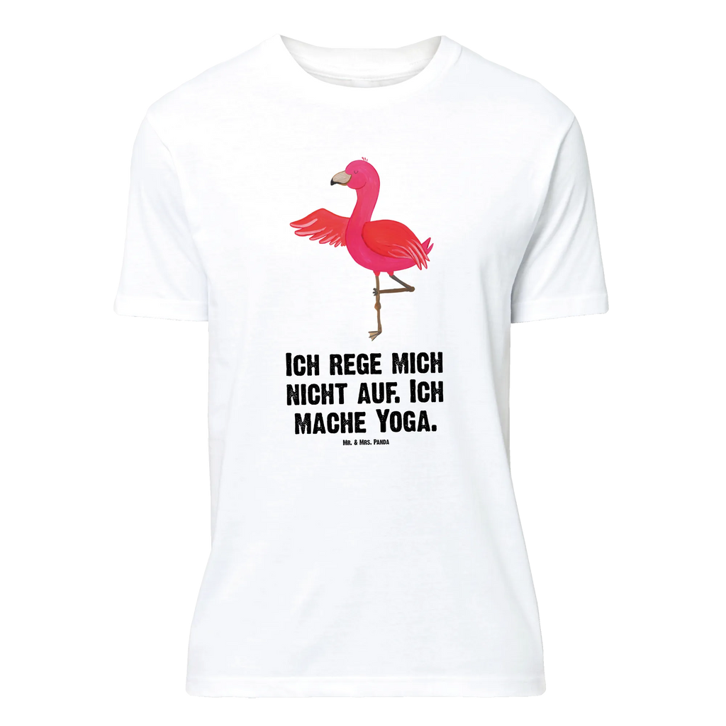 T-Shirt Standard Flamingo Yoga Damen, Männer, Jubiläum, Lustiges T-Shirt, Herrn, Tshirt, T-Shirt, Party, Geburstag, Shirt, Frauen, Sprüche, T-Shirt mit Spruch, Schlafshirt, Nachthemd, Junggesellenabschied, Flamingo, Yoga-Übung, Achtsamkeit, Entspannung, Vogel, Tiefenentspannung, Yoga, Ärger, Aufregen, Namaste