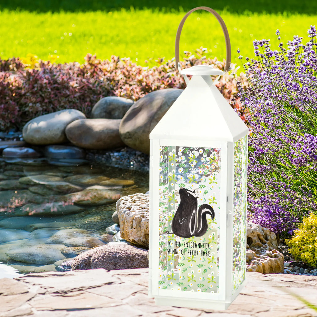 Decorative lantern skunk Sit Skunk, slogan, skunk, law, predator, stinker, office, know-it-all, wild animal, stinky