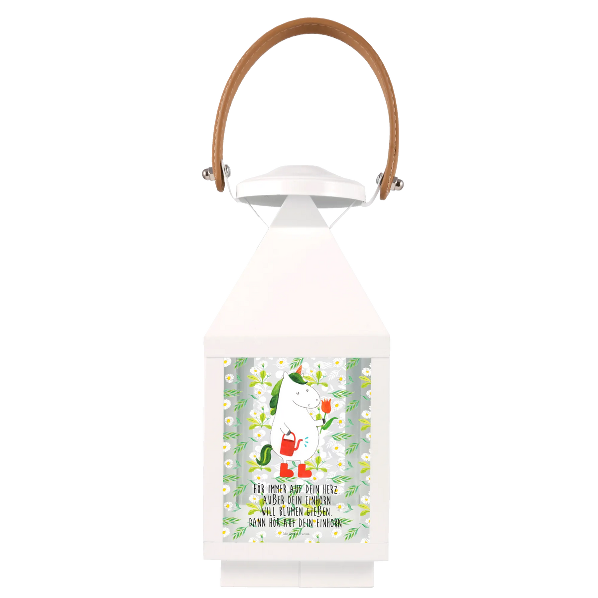 Decorative lantern unicorn gardener