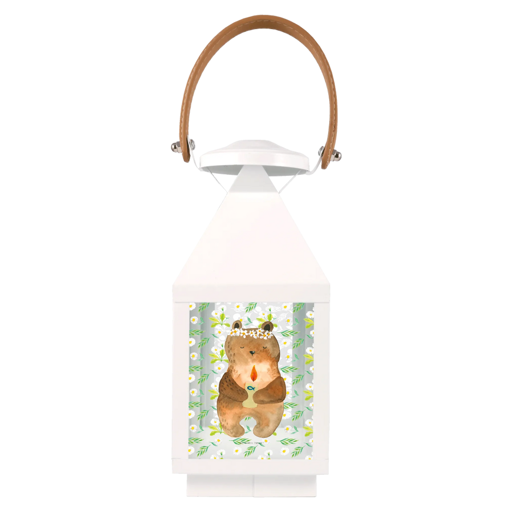 Decorative lantern bear communion bear, teddy, teddy bear, cuddly toy, God's blessing, catholic, communion, baptismal candle