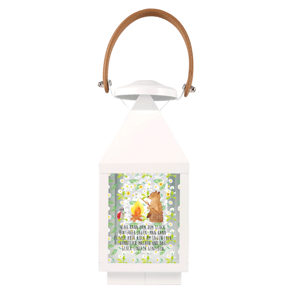 Decorative lantern Bear & Ladybird campfire cuddly toy, teddy bear, Campfire