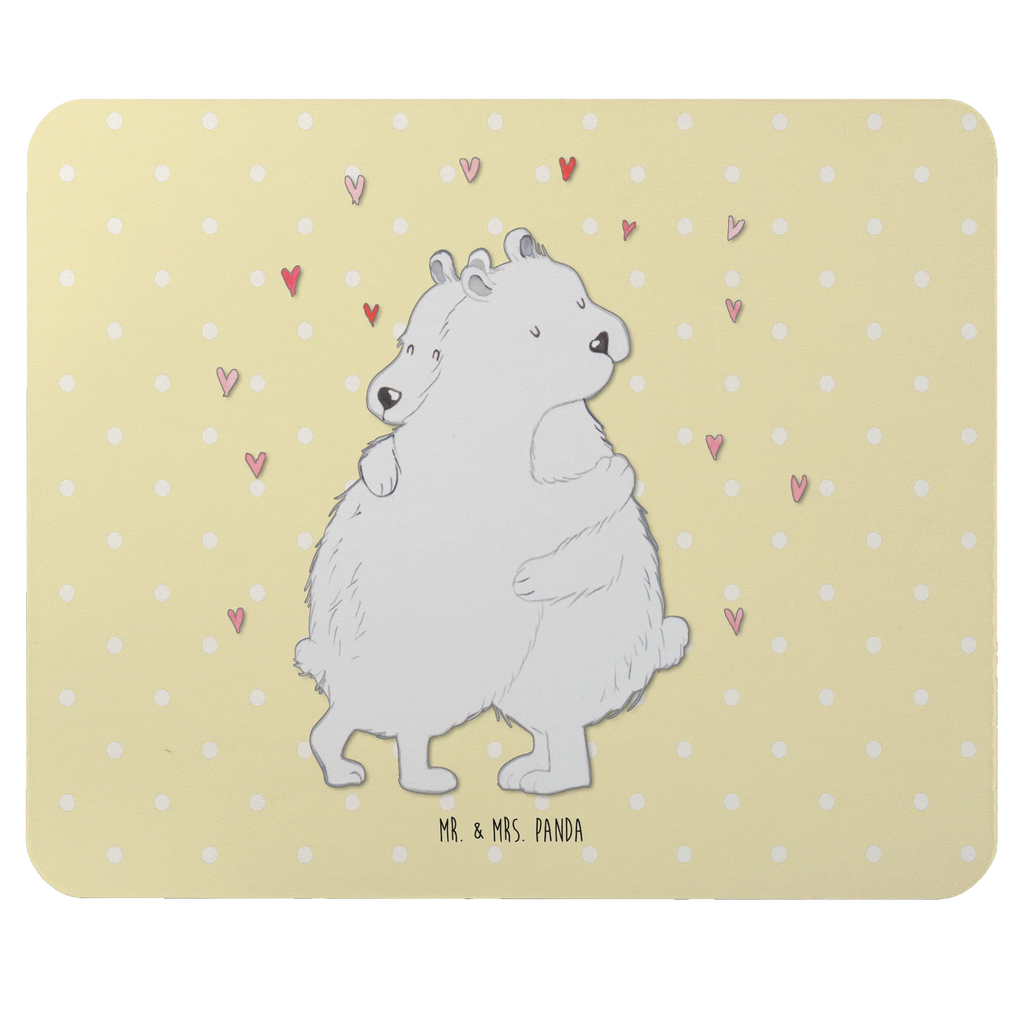 Mauspad Eisbär Umarmen Computer zubehör, Einzigartiges Mauspad, Mausunterlage, Mousepad, Büroausstattung, PC Zubehör, Mauspad Büro, Arbeitszimmer, Designer Mauspad, Mauspad, Tiermotive, Gute Laune, lustige Sprüche, Tiere