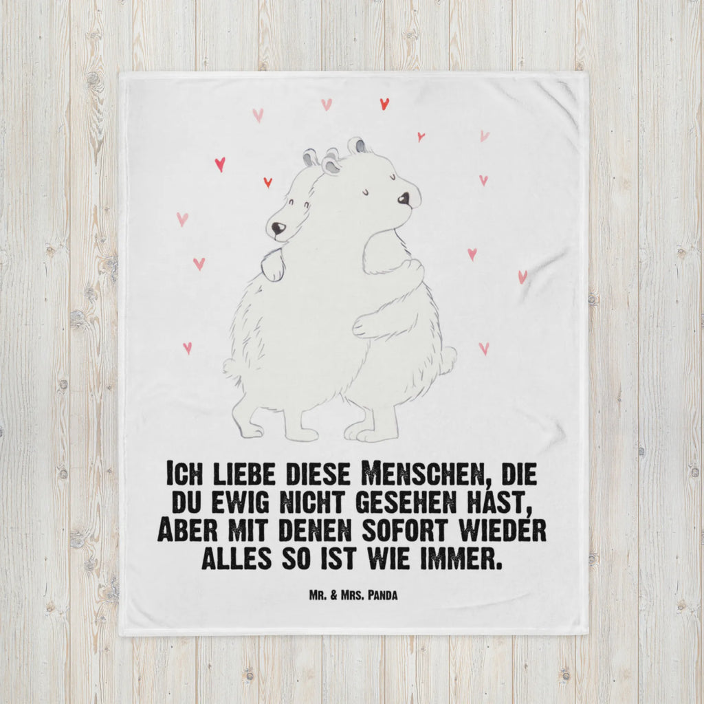 Baby blanket Icebear Embrace small animals, cute, funny, cute animal motives, hand drawn, small world, funny sayings, good mood, happy, gifts, gift ideas, special gifts, animal lover, card