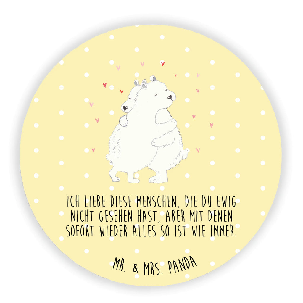 Round magnet Icebear Embrace Kühlschrank Dekoration, Dekomagnet, Souvenir Magnet, Notiz Magnet, Pinnwandmagnet, Kühlschrankmagnet, Motivmagnete, Whiteboard Magnet, Tiermotive, Gute Laune, lustige Sprüche, Tiere