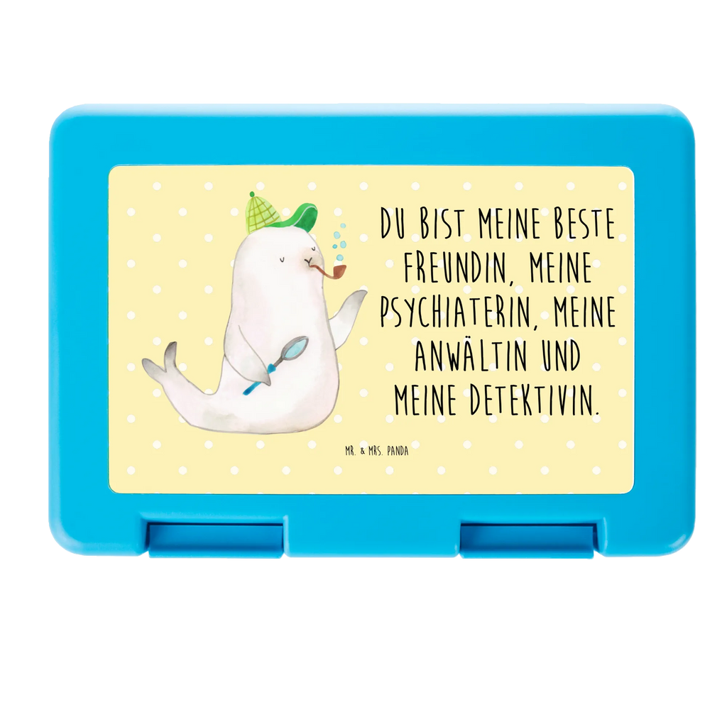 Pudełko na kanapki foka Sherlock Motywy zwierzęce, dobra energia, zabawne powiedzonka, zwierzęta