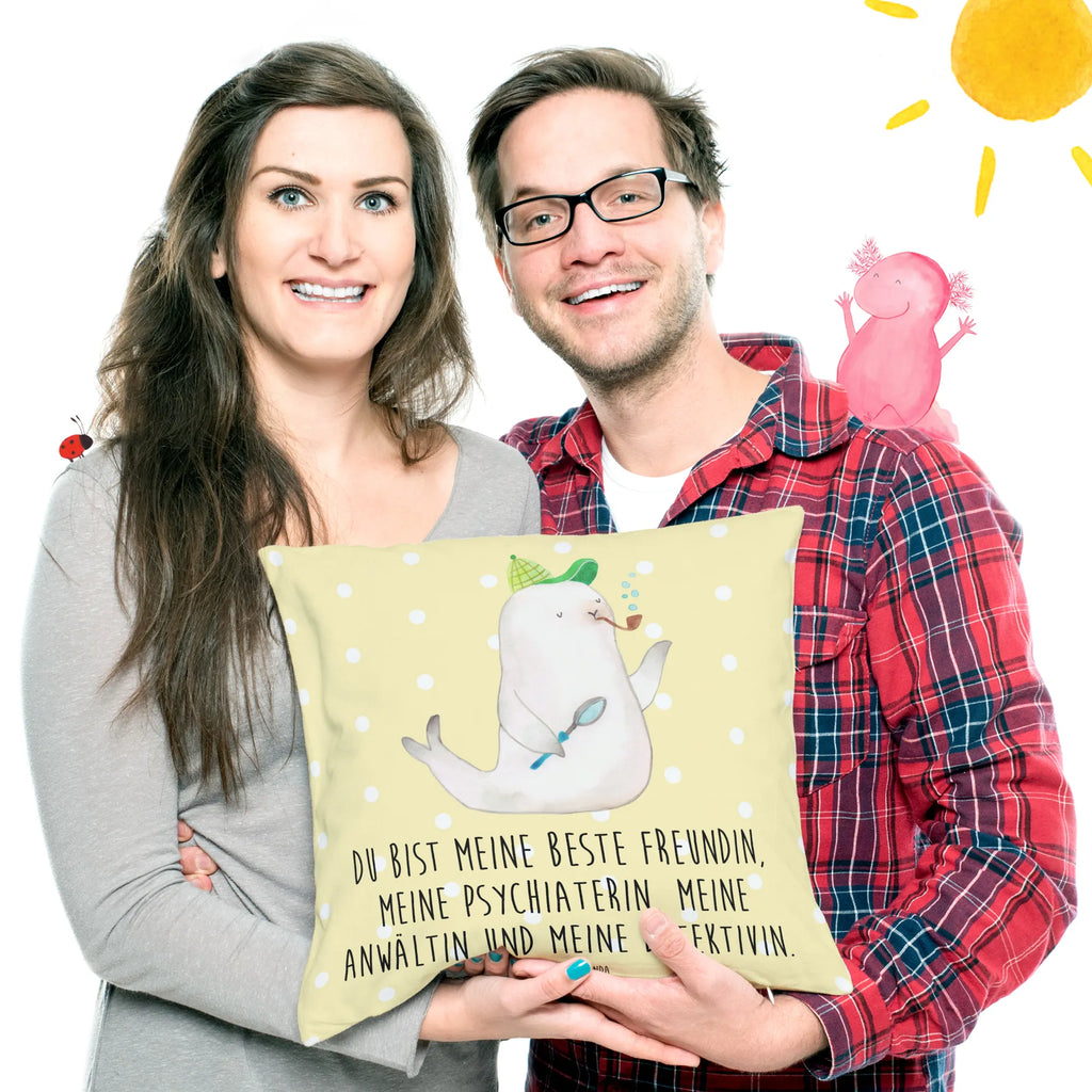 Cushion seal sherlock Kissen 40x40, Sofakissen, Kissen 40x40 Waschbar, Kopfkissen 40x40, Couchkissen, Kissenbezug 40x40, Sofakissen 40x40, Dekokissen, Dekokissen 40x40, Kissen, Kopfkissen, Kissenhülle 40x40, Zierkissen, sofakissen, sitzkissen, Kissenhülle, Kissenbezüge, Dekokissen Sofa, Motivkissen, Tiermotive, Gute Laune, lustige Sprüche, Tiere