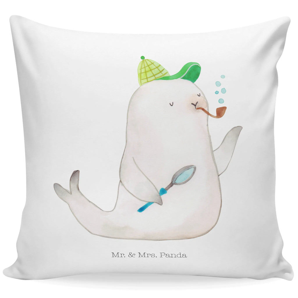 Cushion seal sherlock Kissen 40x40, Sofakissen, Kissen 40x40 Waschbar, Kopfkissen 40x40, Couchkissen, Kissenbezug 40x40, Sofakissen 40x40, Dekokissen, Dekokissen 40x40, Kissen, Kopfkissen, Kissenhülle 40x40, Zierkissen, sofakissen, sitzkissen, Kissenhülle, Kissenbezüge, Dekokissen Sofa, Motivkissen, Tiermotive, Gute Laune, lustige Sprüche, Tiere