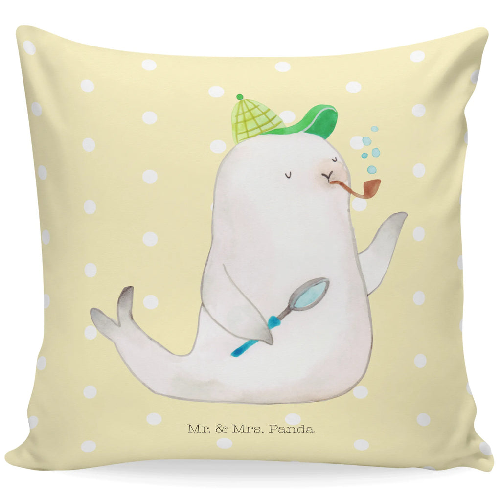 Cushion seal sherlock Kissen 40x40, Sofakissen, Kissen 40x40 Waschbar, Kopfkissen 40x40, Couchkissen, Kissenbezug 40x40, Sofakissen 40x40, Dekokissen, Dekokissen 40x40, Kissen, Kopfkissen, Kissenhülle 40x40, Zierkissen, sofakissen, sitzkissen, Kissenhülle, Kissenbezüge, Dekokissen Sofa, Motivkissen, Tiermotive, Gute Laune, lustige Sprüche, Tiere