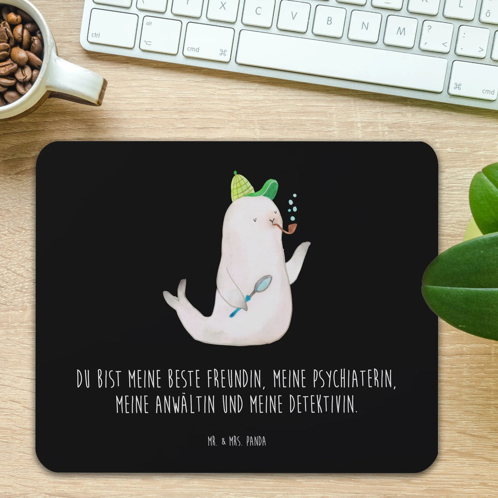 Mouse mat seal sherlock Computer zubehör, Büroausstattung, Arbeitszimmer, Mausunterlage, PC Zubehör, Designer Mauspad, Mousepad, Mauspad, Einzigartiges Mauspad, Mauspad Büro, Tiermotive, Gute Laune, lustige Sprüche, Tiere