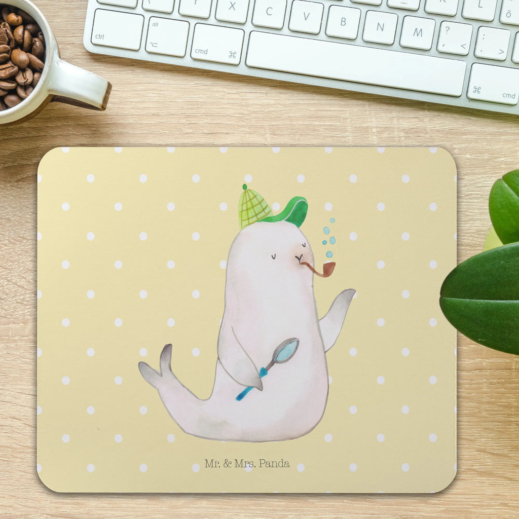 Mouse mat seal sherlock Computer zubehör, Büroausstattung, Arbeitszimmer, Mausunterlage, PC Zubehör, Designer Mauspad, Mousepad, Mauspad, Einzigartiges Mauspad, Mauspad Büro, Tiermotive, Gute Laune, lustige Sprüche, Tiere