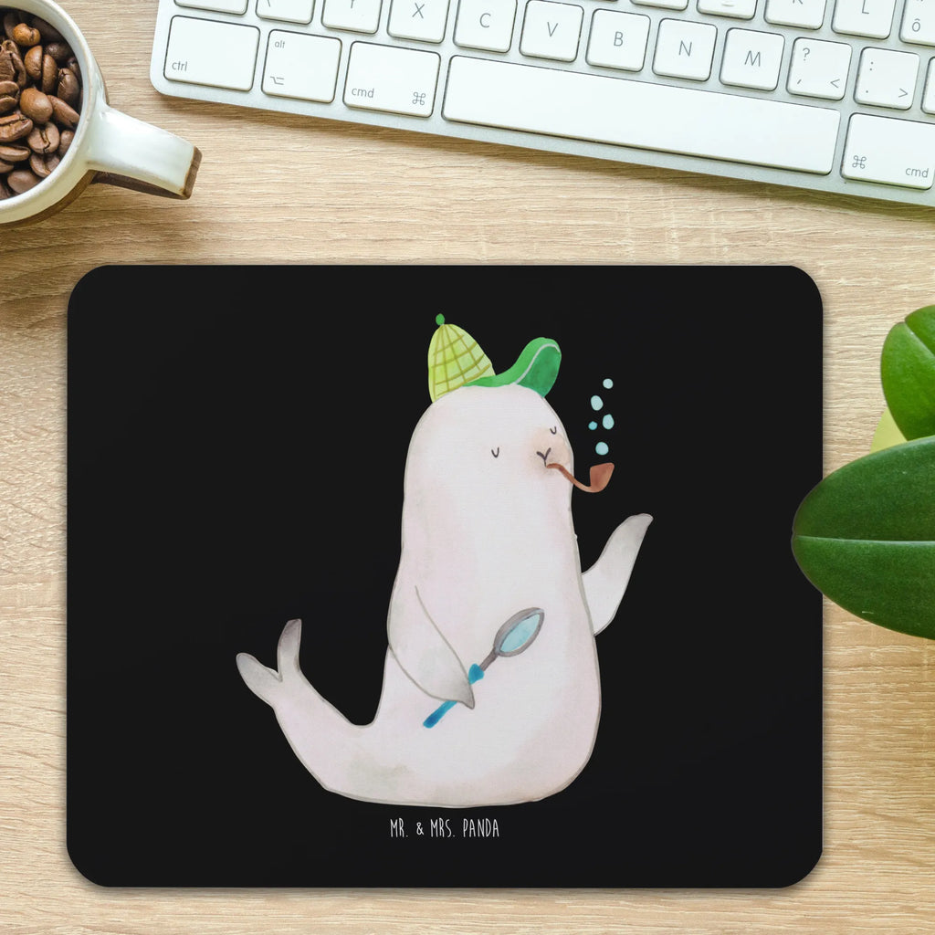 Mouse mat seal sherlock Computer zubehör, Büroausstattung, Arbeitszimmer, Mausunterlage, PC Zubehör, Designer Mauspad, Mousepad, Mauspad, Einzigartiges Mauspad, Mauspad Büro, Tiermotive, Gute Laune, lustige Sprüche, Tiere