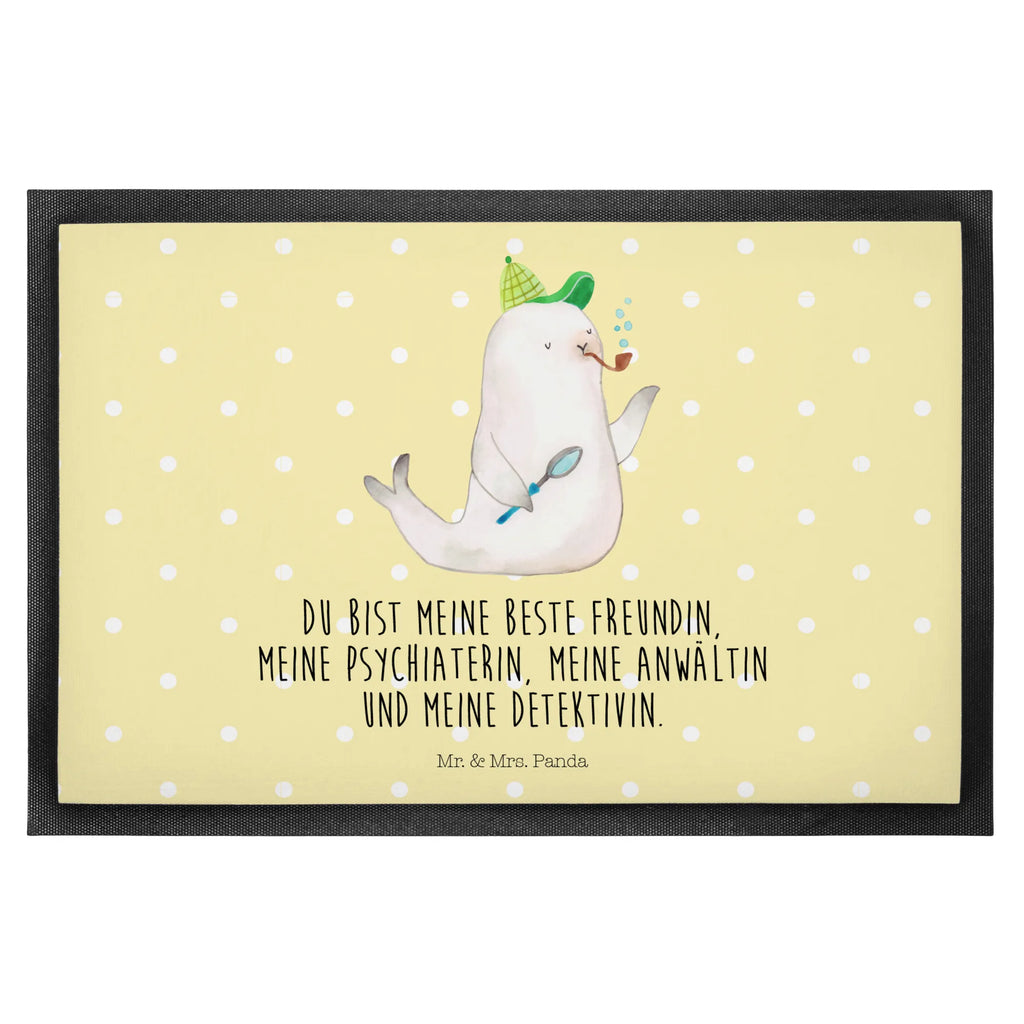 Doormat seal sherlock Türvorleger, Eingangsteppich, hausmatte, Fußabtreter, sauberlaufmatten, Fußmatten, flurmatte, matte haustür, fußmatte, Abtreter, Fussmatte, Haustürmatte, Sauberlaufmatte, Schmutzfangteppich, schmutzfangmatten, Abtretmatte, abstreifer, Schmutzmatte, Schmutzfänger, Schmutzfangmatte, Schuhabstreifer, Türmatte, Fußabstreifer, türmatten, außenmatte, Eingangsmatte, Gute Laune, Tiere, Lustige Sprüche, Tiermotive