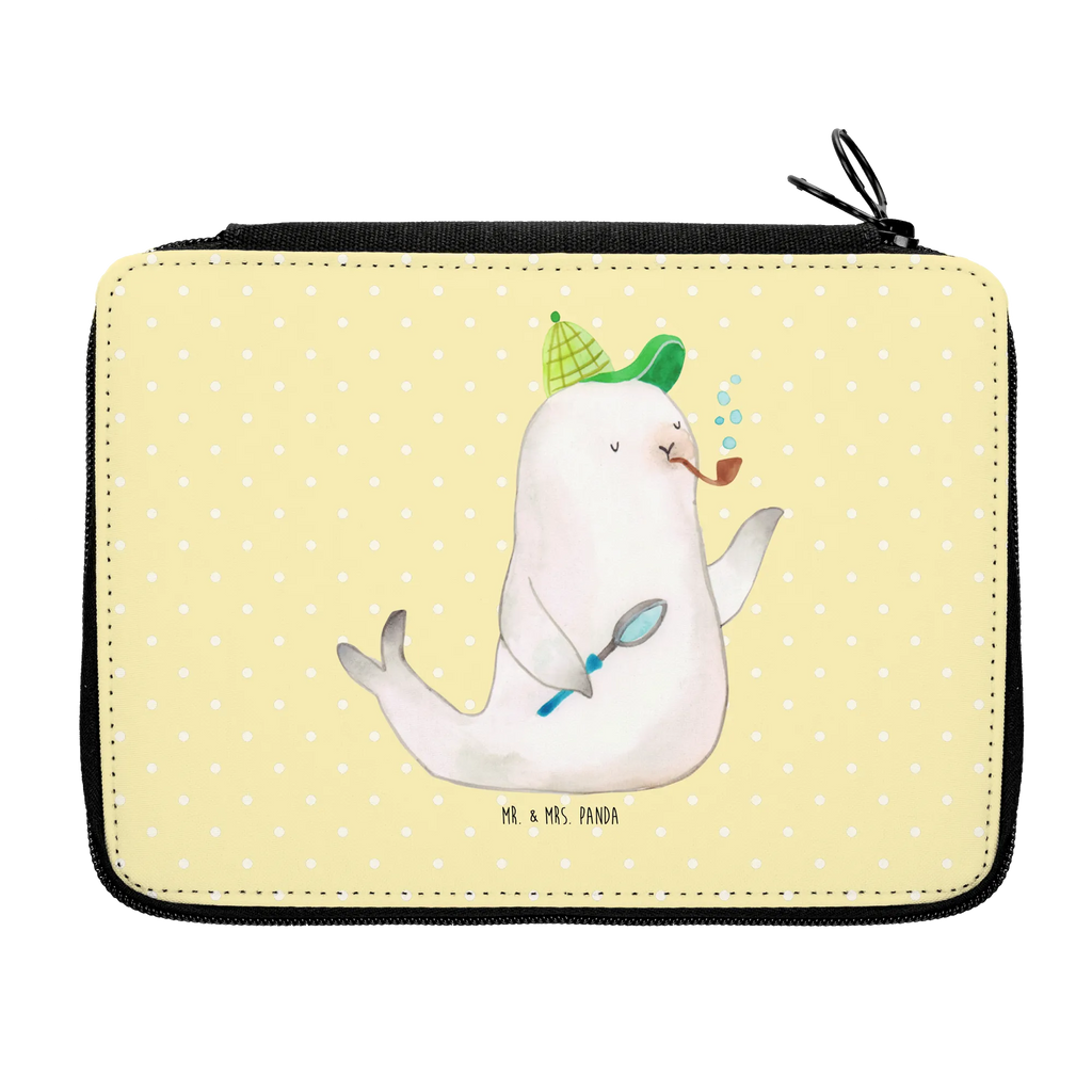 Federmappe Robbe Sherlock Bestückte Federmappe, Federmappe Einschulung, Kinder Federmappe, Einschulung, Büro Stifte Etui, Motiv, Stifte Etui, Schule, Schülerin, Schüler, Grundschule, Federmappe, Stiftetasche, Federmäppchen bedruckt, Geschenk, Federmäppchen, Stifterolle, Kind, Tiermotive, Gute Laune, lustige Sprüche, Tiere