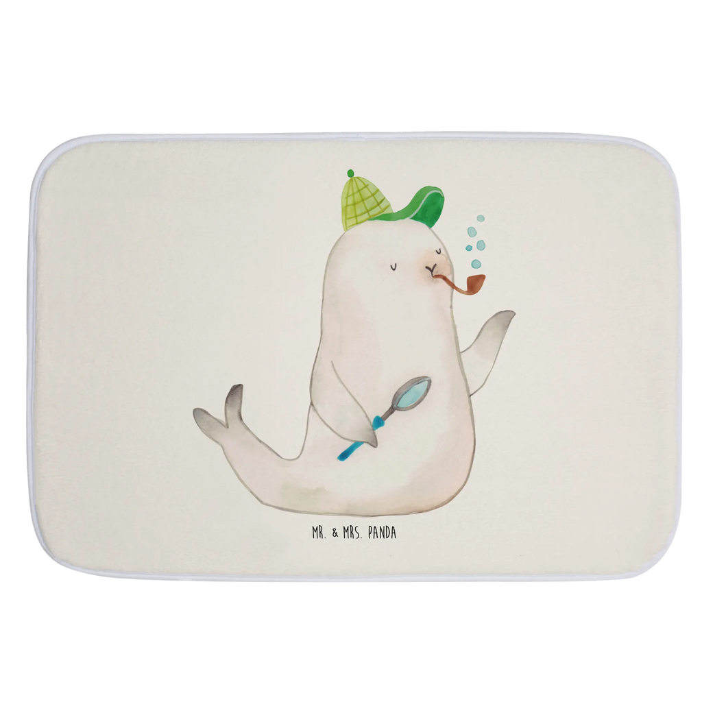 Badematte Robbe Sherlock rutschfeste matte, duschmatten, duschmatte, badezimmermatten, Duschvorleger, Teppich Fürs Bad, badmatten, Badematte, Badezimmer Matte, fußmatte bad, Badteppich, badezimmerteppiche, Badläufer, Badvorleger, Bad Fußmatte, badezimmervorleger, bad läufer, Badezimmerteppich, badezimmer läufer, badezimmermatte, teppich für bad, wannenvorleger, Gute Laune, Tiermotive, Tiere, Lustige Sprüche