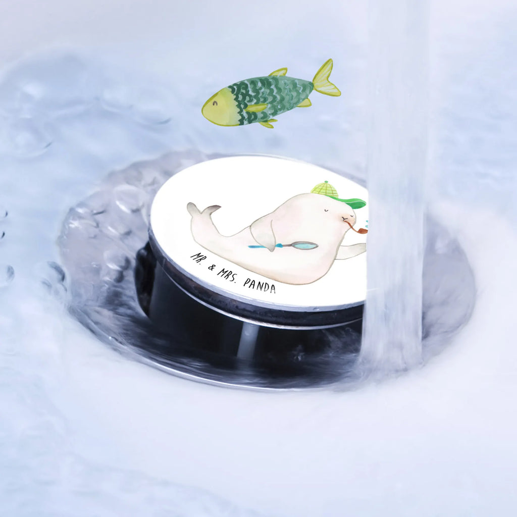 Sink plug seal sherlock universal, drain set, drain plugs, stoppers, Washbasin plugs, washbasin plugs, washbasin, small animals, cute, funny, cute animal motives, hand drawn, small world, funny sayings, good mood, happy, gifts, gift ideas, special gifts, animal lover, card