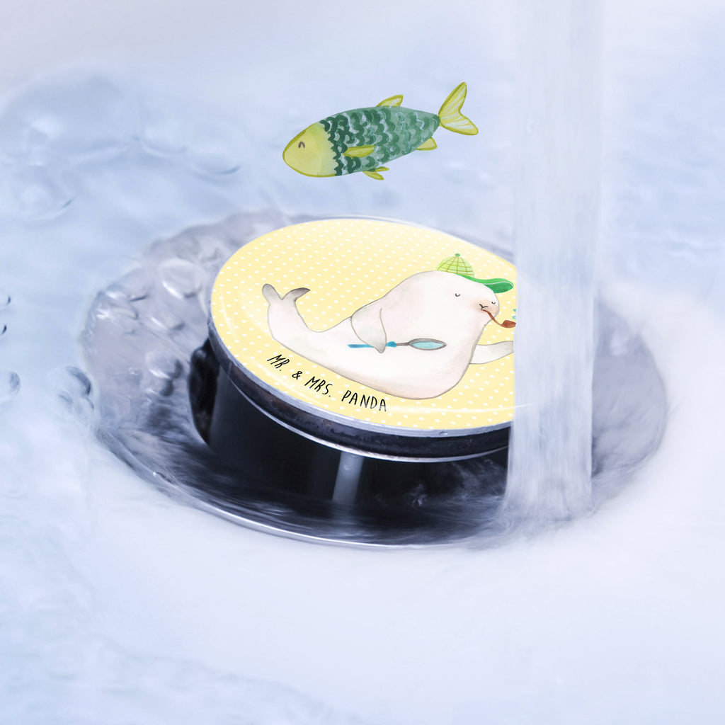 Sink plug seal sherlock universal, drain set, drain plugs, stoppers, Washbasin plugs, washbasin plugs, washbasin, small animals, cute, funny, cute animal motives, hand drawn, small world, funny sayings, good mood, happy, gifts, gift ideas, special gifts, animal lover, card