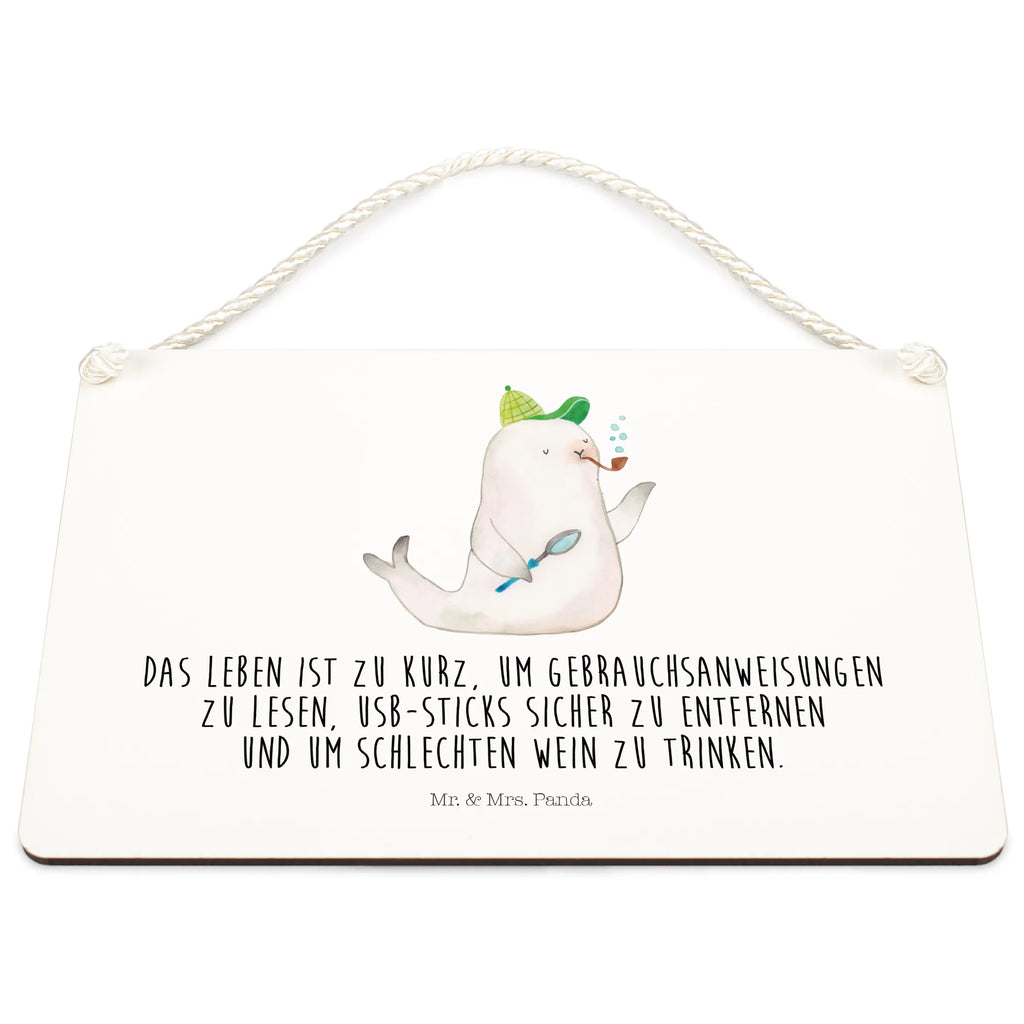 Decorative sign seal sherlock small animals, cute, funny, cute animal motives, hand drawn, small world, funny sayings, good mood, happy, gifts, gift ideas, special gifts, animal lover, card