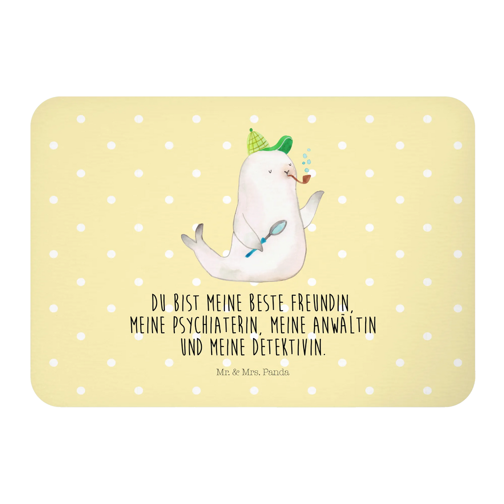 Magnes foka Sherlock Kühlschrankmagnet, Souvenir Magnet, Motivmagnete, Whiteboard Magnet, Dekomagnet, Notiz Magnet, Pinnwandmagnet, Kühlschrank Dekoration, Tiermotive, Gute Laune, lustige Sprüche, Tiere