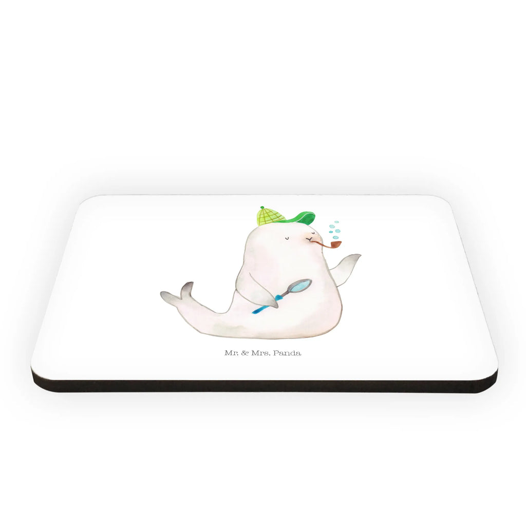 Magnes foka Sherlock Kühlschrankmagnet, Souvenir Magnet, Motivmagnete, Whiteboard Magnet, Dekomagnet, Notiz Magnet, Pinnwandmagnet, Kühlschrank Dekoration, Tiermotive, Gute Laune, lustige Sprüche, Tiere