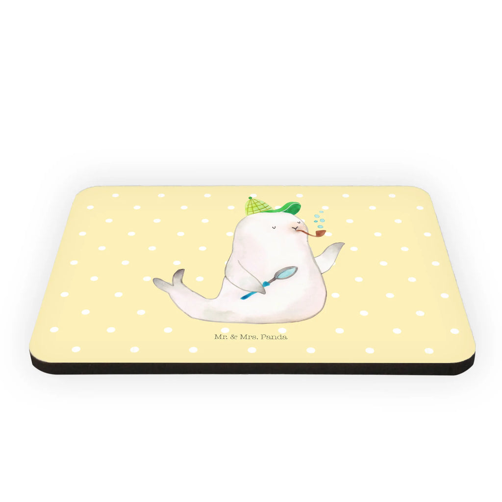 Magnes foka Sherlock Kühlschrankmagnet, Souvenir Magnet, Motivmagnete, Whiteboard Magnet, Dekomagnet, Notiz Magnet, Pinnwandmagnet, Kühlschrank Dekoration, Tiermotive, Gute Laune, lustige Sprüche, Tiere