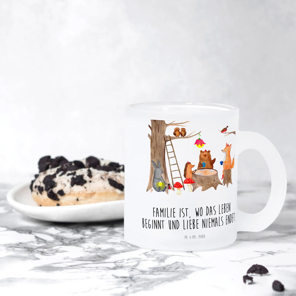 Filiżanka do herbaty zwierzęta leśne piknik Motywy zwierzęce, dobra energia, zabawne powiedzonka, zwierzęta