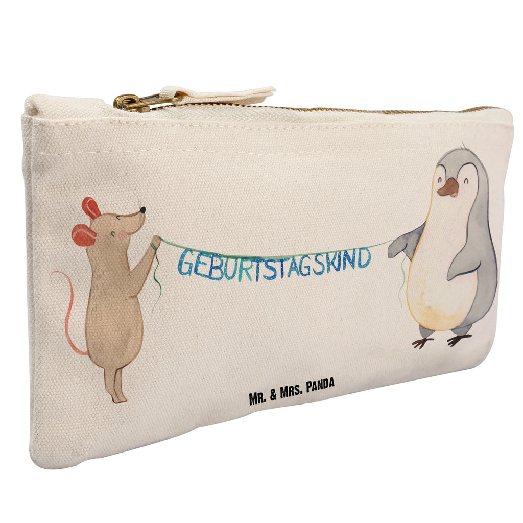 torebka na makijaż Mysz Pingwin urodziny toiletry bag, Schlampermäppchen, Schminktasche, Kulturbeutel, aufbewahrungsbeutel, pencil case, Schminkbeutel, Waschbeutel, Stiftemäppchen, Mäppchen, Waschtasche, Federmappe, utensilientasche, beauty tasche, Kosmetikbeutel, Kulturtasche, kosmetiktäschchen, Schminktäschchen, Etui, beauty case, Kosmetiktasche, pinsel tasche, aufbewahrungstasche, Geburtstag, Geburtstagsgeschenk, Geschenk, Geburtstage, Maus, Happy Birthday, Geburtstagsfeier, Pinguin