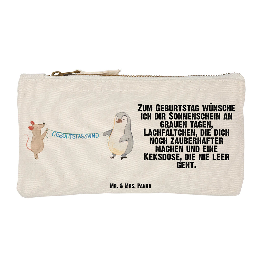 torebka na makijaż Mysz Pingwin urodziny toiletry bag, Schlampermäppchen, Schminktasche, Kulturbeutel, aufbewahrungsbeutel, pencil case, Schminkbeutel, Waschbeutel, Stiftemäppchen, Mäppchen, Waschtasche, Federmappe, utensilientasche, beauty tasche, Kosmetikbeutel, Kulturtasche, kosmetiktäschchen, Schminktäschchen, Etui, beauty case, Kosmetiktasche, pinsel tasche, aufbewahrungstasche, Geburtstag, Geburtstagsgeschenk, Geschenk, Geburtstage, Maus, Happy Birthday, Geburtstagsfeier, Pinguin