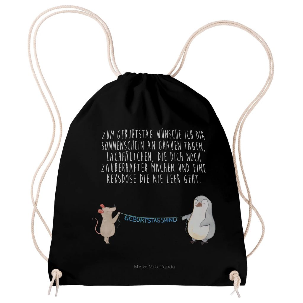 Drawstring bag mouse penguin Birthday jute bag, carrier bag, gym bag, hipster, sports bag, bag, Birthday, celebration, party, birthday party, friends, family, birthday wish, birthday present, birthday cards, 18th birthday, 30th birthday, 40th, 50th, 60th, 70th, 80th, 90th, 90th., gift ideas, gifts for girlfriend, boyfriend, mom, dad, brother, sister, congratulations, funny, sayings, 1 year, money gifts, guest gifts, gifts online, gift basket, special gifts, unusual gifts, extraordinary gifts, gift package, original gifts, gift items, special birthday gifts, Happy Birthday, Birthday party, Penguin, Birthday present, Present, Mouse