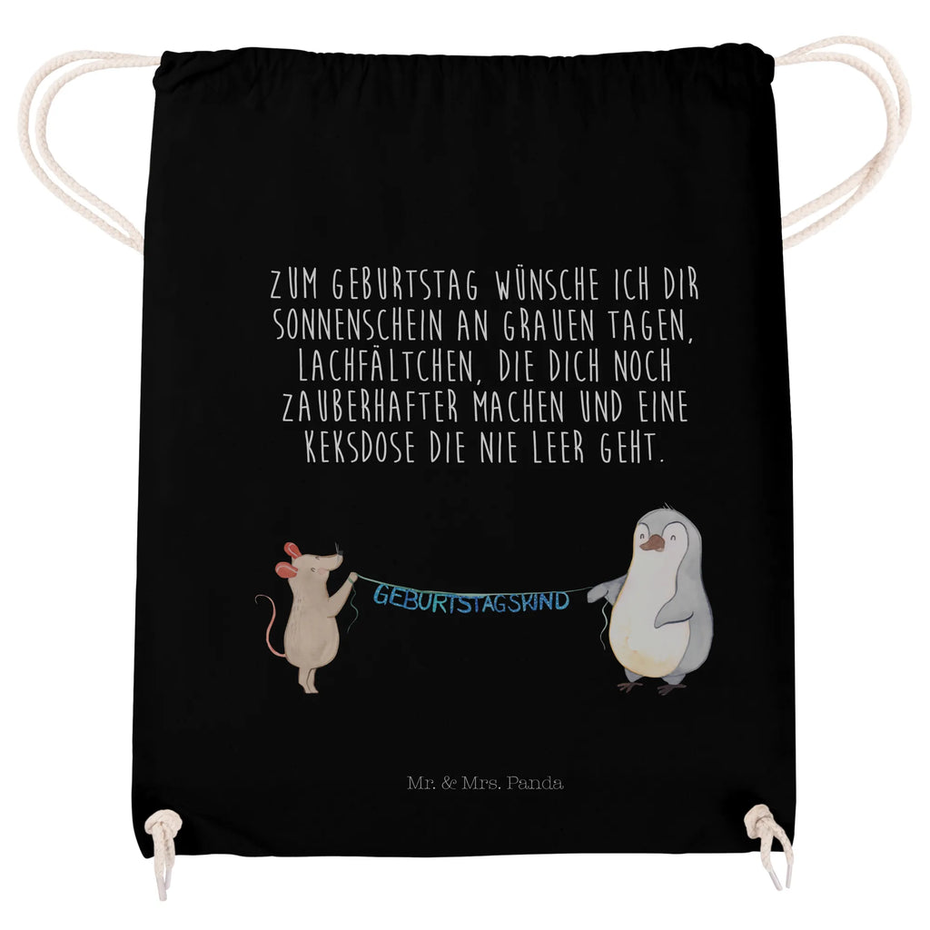 Drawstring bag mouse penguin Birthday jute bag, carrier bag, gym bag, hipster, sports bag, bag, Birthday, celebration, party, birthday party, friends, family, birthday wish, birthday present, birthday cards, 18th birthday, 30th birthday, 40th, 50th, 60th, 70th, 80th, 90th, 90th., gift ideas, gifts for girlfriend, boyfriend, mom, dad, brother, sister, congratulations, funny, sayings, 1 year, money gifts, guest gifts, gifts online, gift basket, special gifts, unusual gifts, extraordinary gifts, gift package, original gifts, gift items, special birthday gifts, Happy Birthday, Birthday party, Penguin, Birthday present, Present, Mouse