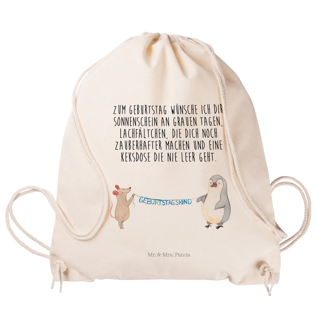 Drawstring bag mouse penguin Birthday jute bag, carrier bag, gym bag, hipster, sports bag, bag, Birthday, celebration, party, birthday party, friends, family, birthday wish, birthday present, birthday cards, 18th birthday, 30th birthday, 40th, 50th, 60th, 70th, 80th, 90th, 90th., gift ideas, gifts for girlfriend, boyfriend, mom, dad, brother, sister, congratulations, funny, sayings, 1 year, money gifts, guest gifts, gifts online, gift basket, special gifts, unusual gifts, extraordinary gifts, gift package, original gifts, gift items, special birthday gifts, Happy Birthday, Birthday party, Penguin, Birthday present, Present, Mouse